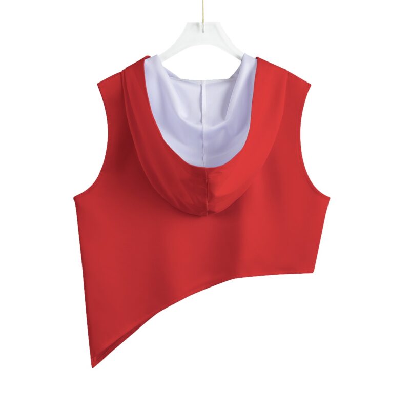 Delta Sigma Theta Sleeveless Irregular Hem Pullover Hoodie - Image 2