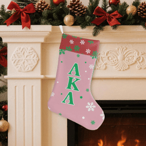 Alpha Kappa Alpha Single-Side Print Christmas Socks
