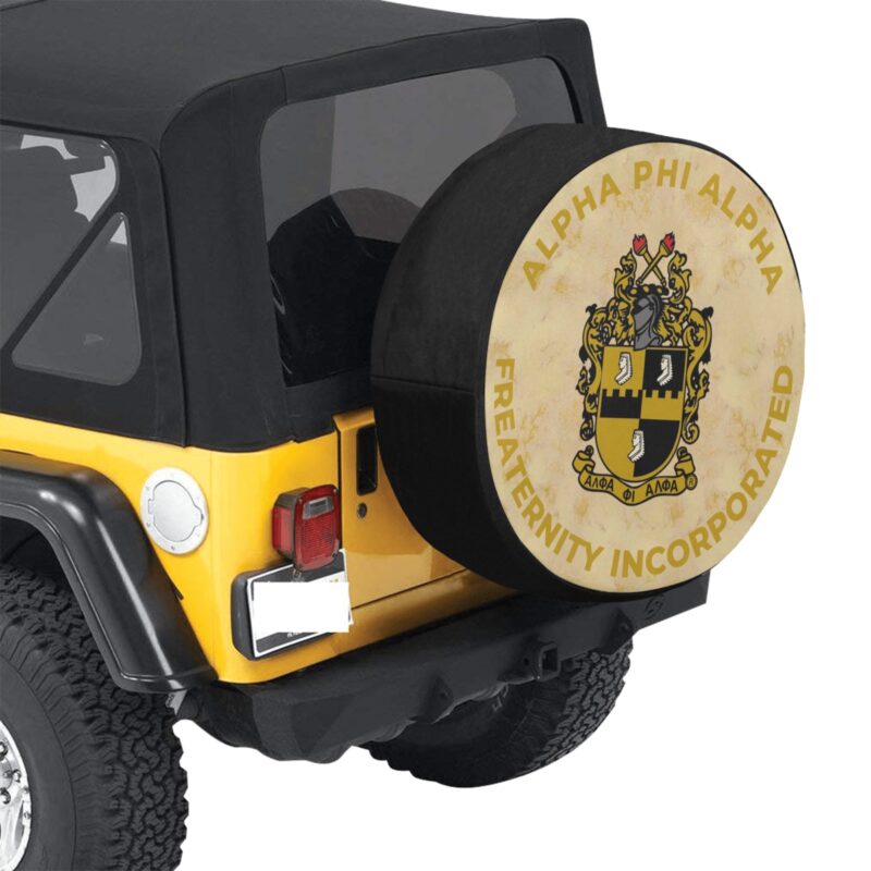 Alpha Phi Alpha Car tire cover - Image 4
