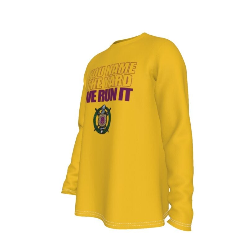 Omega Psi Phi Run the Yard Long Sleeve T-Shirt - Image 4