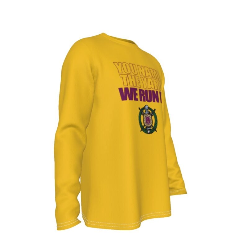 Omega Psi Phi Run the Yard Long Sleeve T-Shirt - Image 3