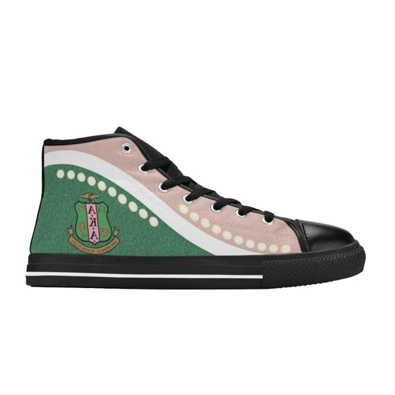Alpha Kappa Alpha Pearls High-top Sneakers - Image 2