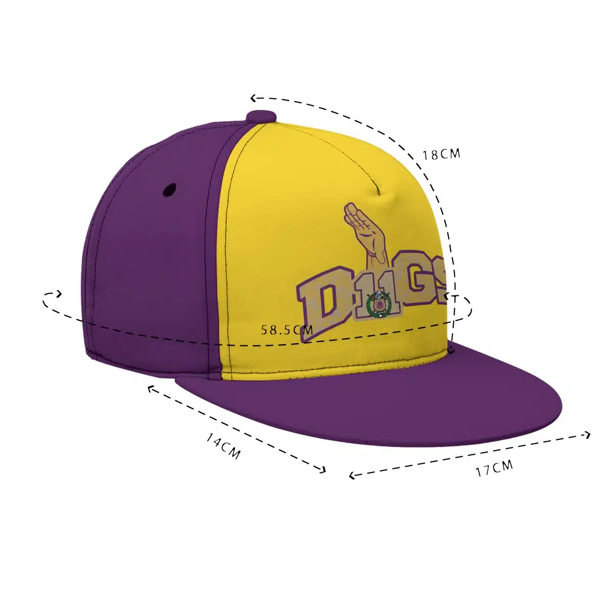 Omega Psi Phi Handsign Dogs Baseball Cap With Box - Image 5