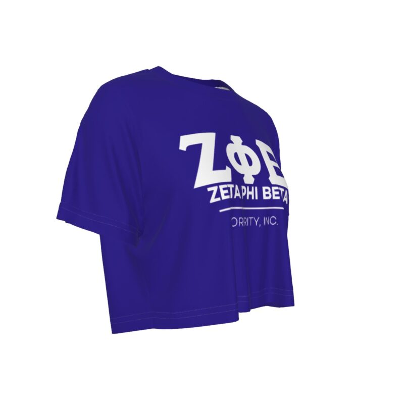 Zeta Phi Beta Cropped T-Shirt - Image 3