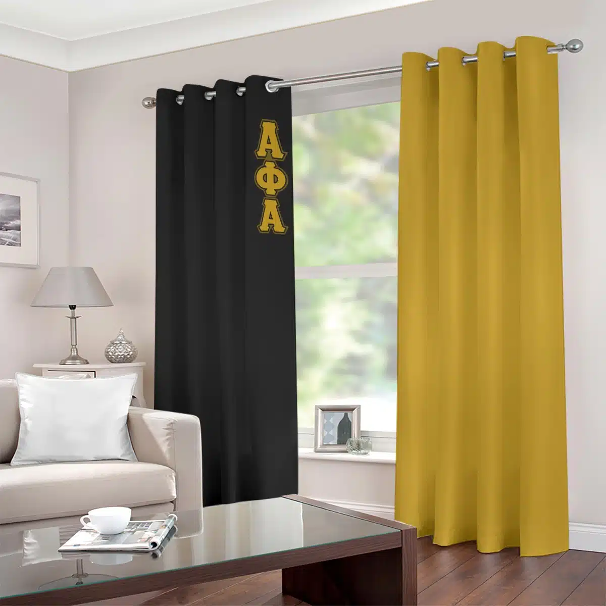 Alpha Phi Alpha Blackout Grommet Curtains | 265(gsm)