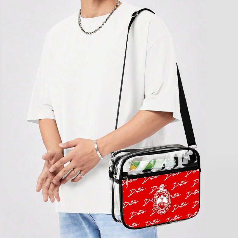 Delta Sigma Theta two piece set transparent Satchel - Image 7