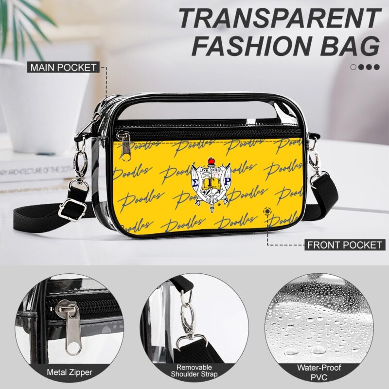 Sigma Gamma Rho two piece set transparent Satchel - Image 2