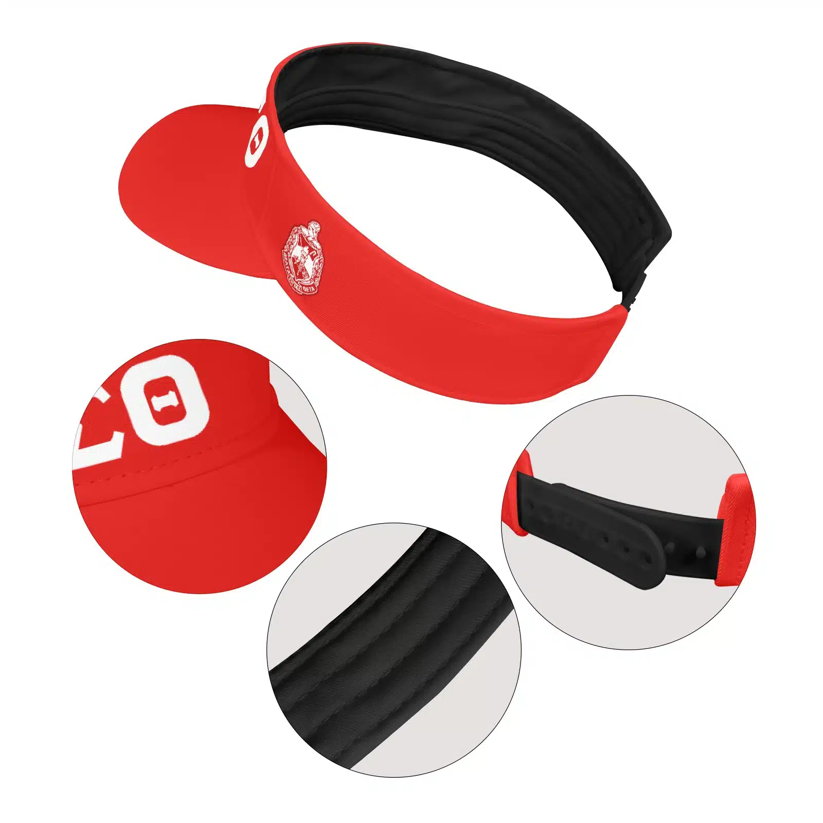 Delta Sigma Theta Sports Visor - Image 2