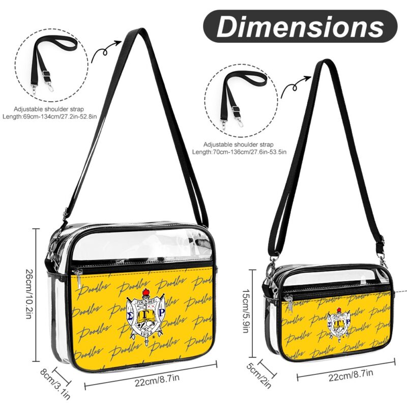 Sigma Gamma Rho two piece set transparent Satchel - Image 8