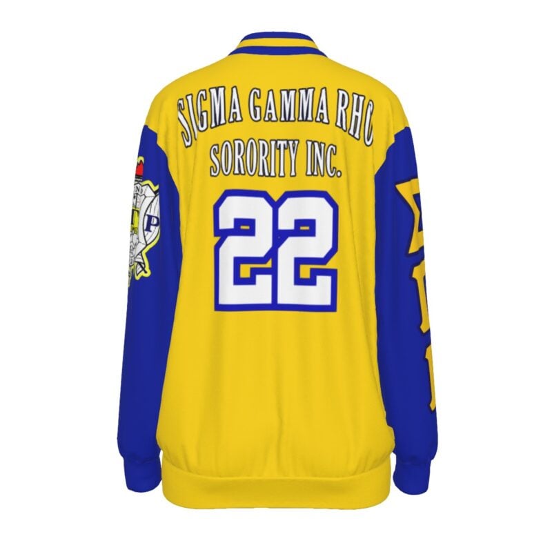 Sigma Gamma Rho Varsity Baseball Jacket - Image 2