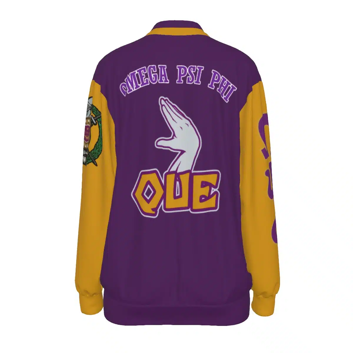 Omega Psi Phi Varsity Baseball Jacket - Image 2