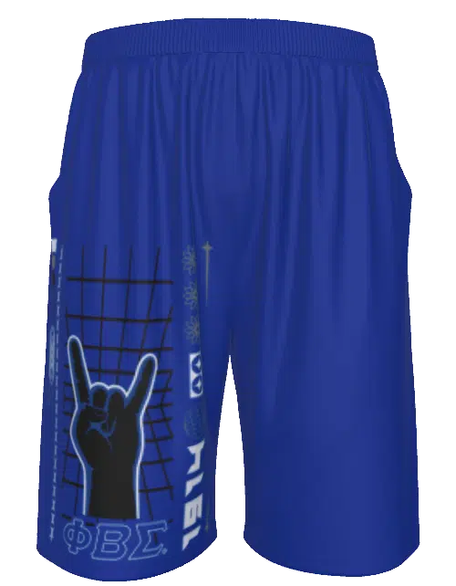 Phi Beta Sigma Them Bois Flat Shorts