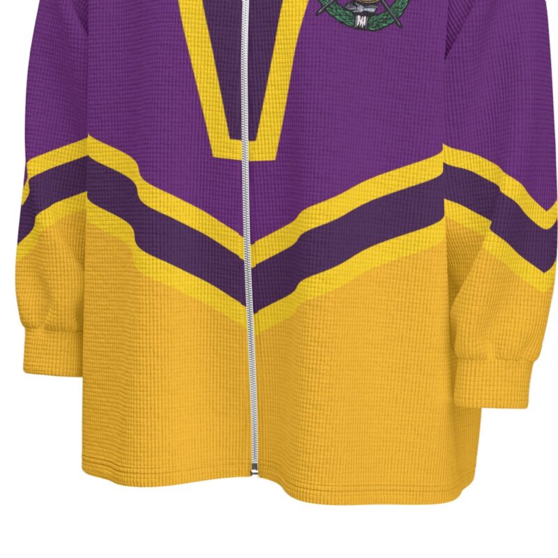 Omega Psi Phi Stand Collar Zipped Jacket - Image 7