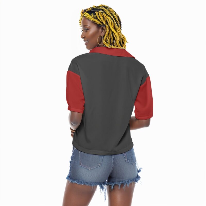 Delta Sigma Theta Overlaps Women's V-neck Shirts - Image 4