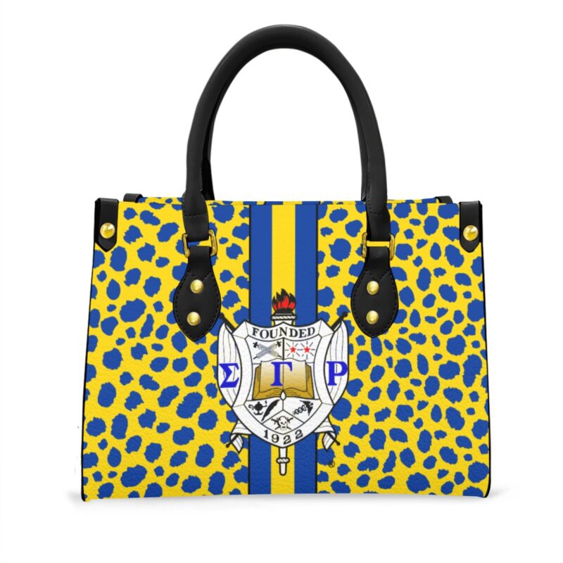 Sigma Gamma Rho Tote Bag With Black Handle - Image 3