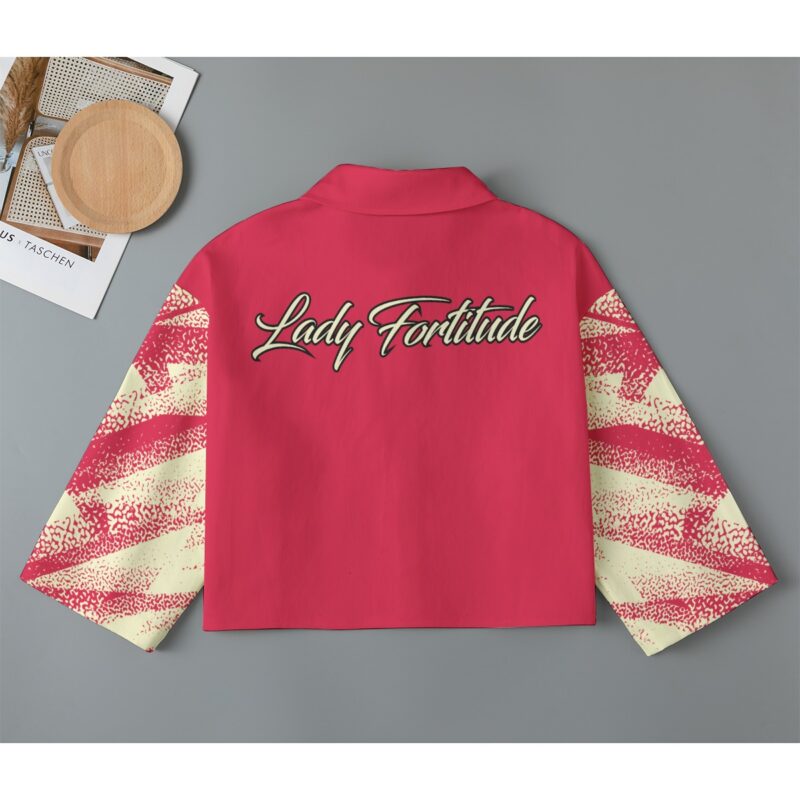 Delta Sigma Theta Cropped Jacket | 245GSM Cotton - Image 2