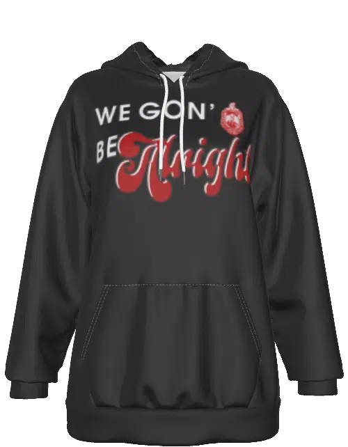 Delta Sigma Theta Be Alright Pullover Hoodie - Image 2