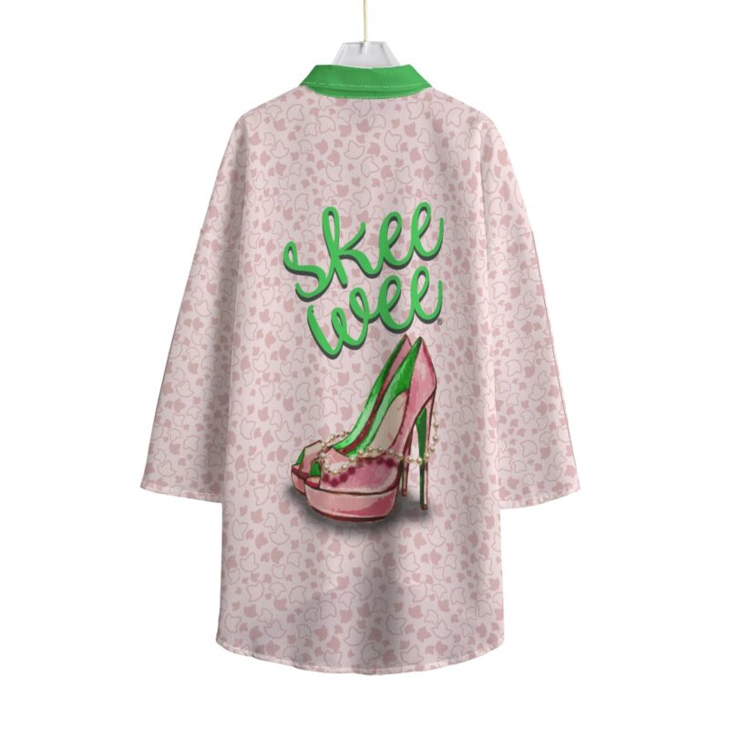 Alpha Kappa Alpha Chiffon Shirt With Elbow Sleeve - Image 2