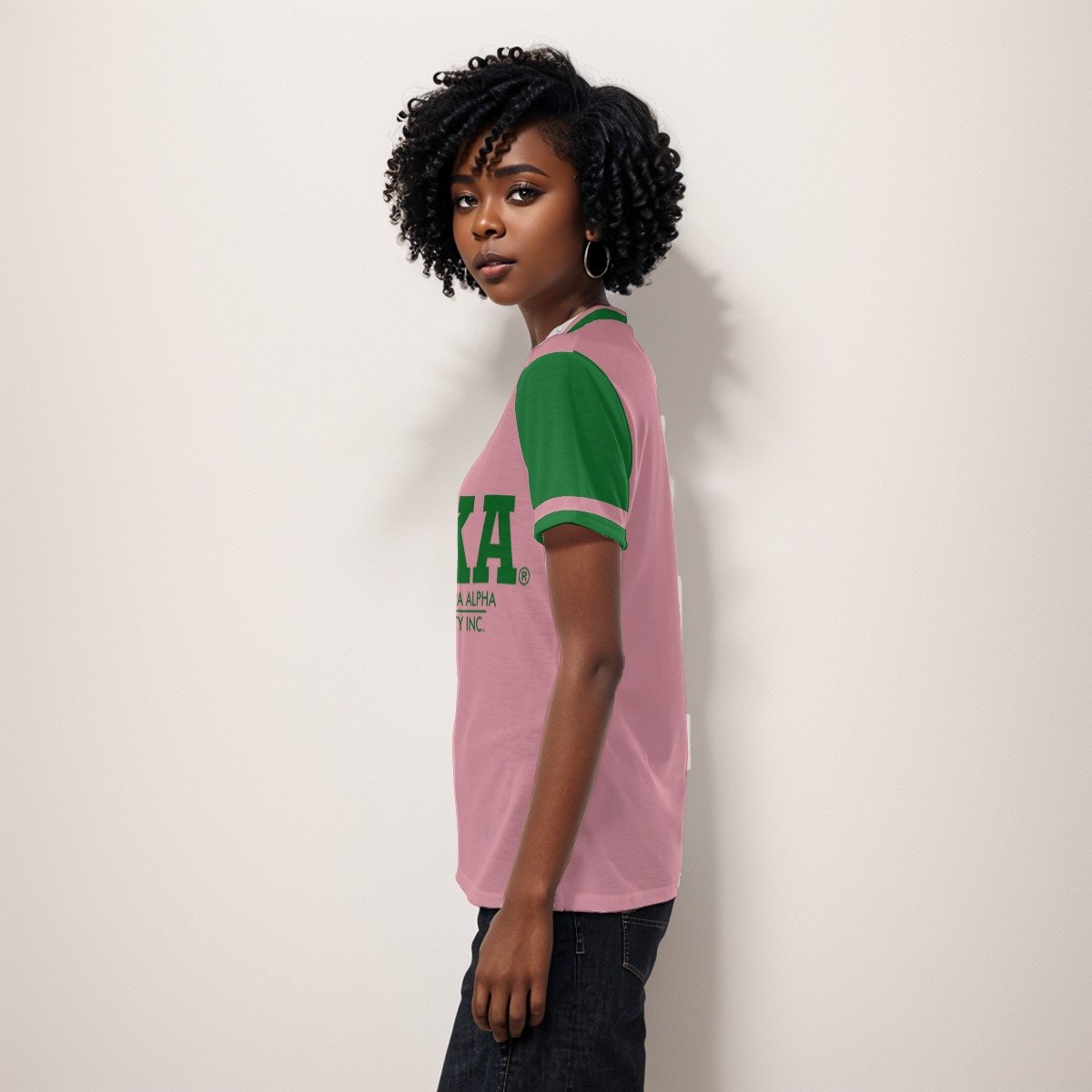 Alpha Kappa Alpha V-neck Women's T-shirt - Image 2