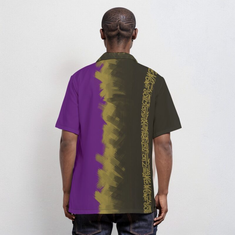 Omega Psi Phi Hawaiian Shirt With Button Closure - Image 4