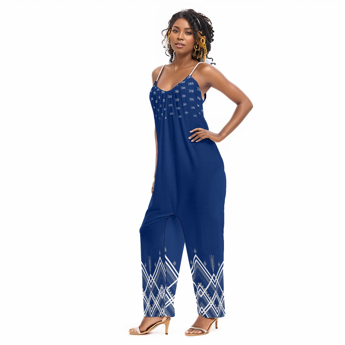 Zeta Phi Beta Loose Cami Jumpsuit - Image 3