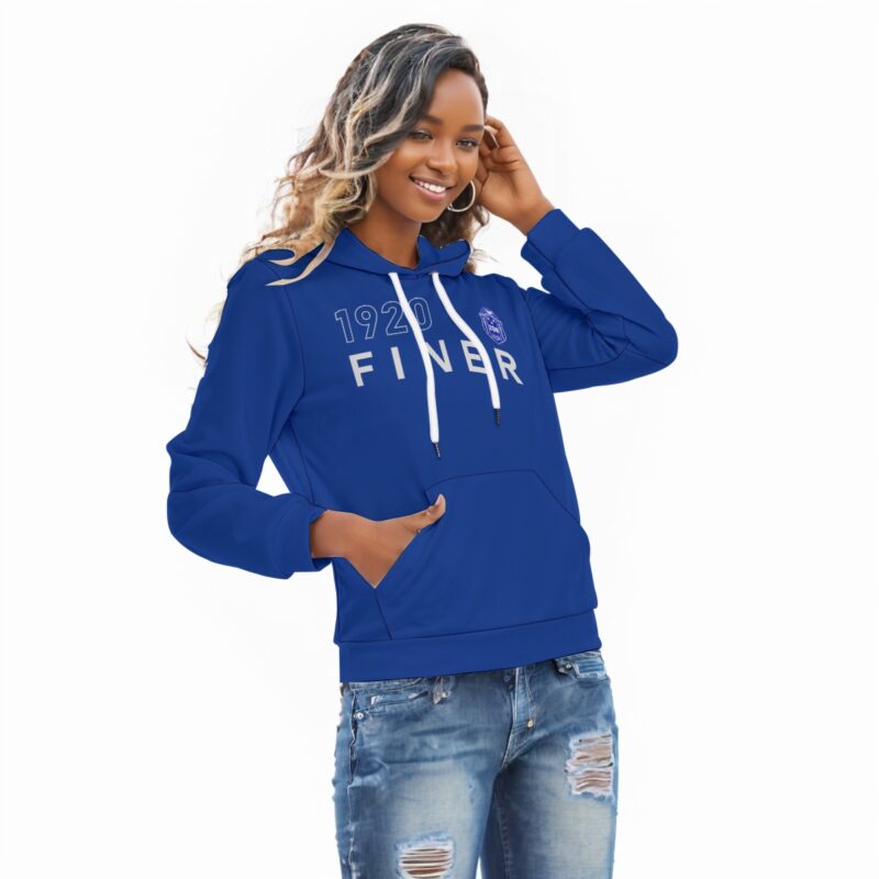Zeta Phi Beta Year Outline Slim Pullover Hoodie - Image 2