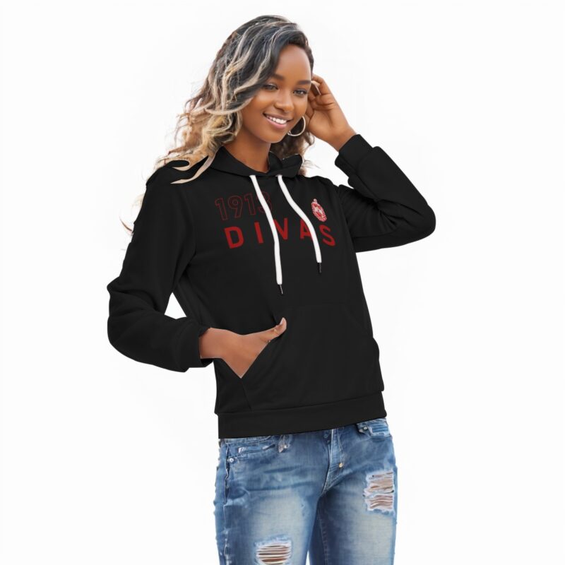 Delta Sigma Theta Year Outline Slim Pullover Hoodie - Image 2