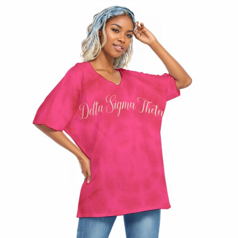 Delta Sigma Theta Bat Sleeves Blouse - Image 2