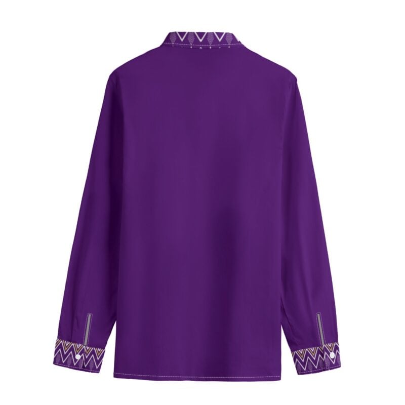 Omega Psi Phi Lapel Collar Shirt With Concealed Placket - Image 2