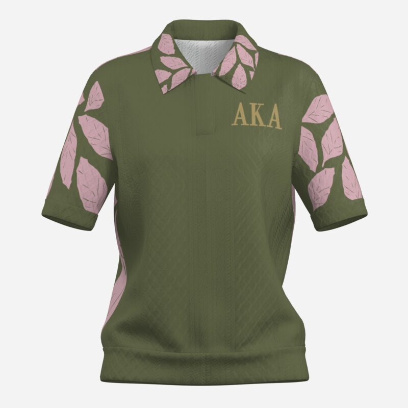 Alpha Kappa Alpha Pattern Polo - Image 3