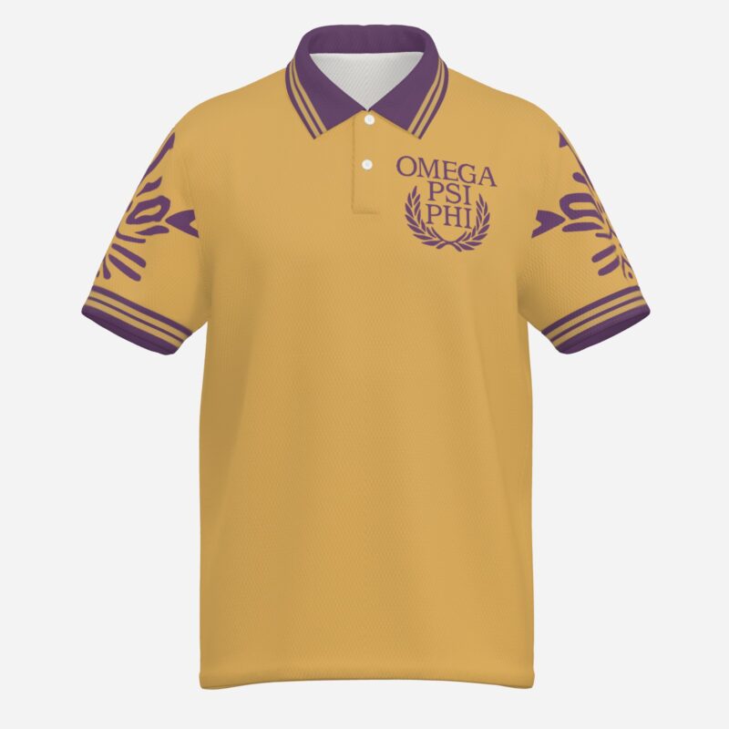 Omega Psi Phi Heritage Gold Polo - Image 3