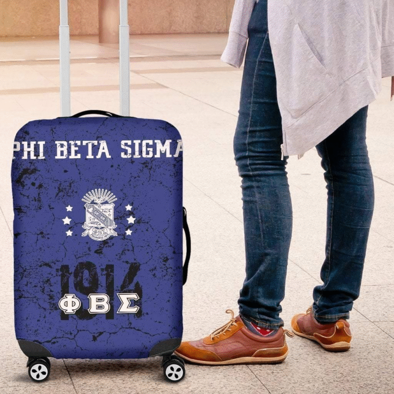 Phi Beta Sigma Luggage Bag Cover - Image 2