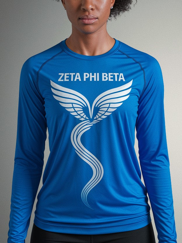 Zeta Phi Beta Dove Flight Performance Long Sleeve