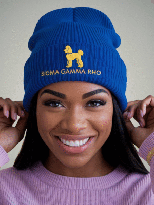 Sigma Gamma Rho Poodle Pride Knit Beanie