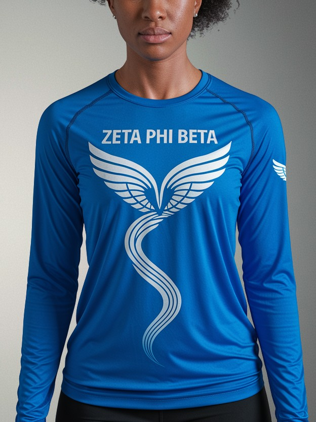 Zeta Phi Beta Dove Flight Performance Long Sleeve - Image 2