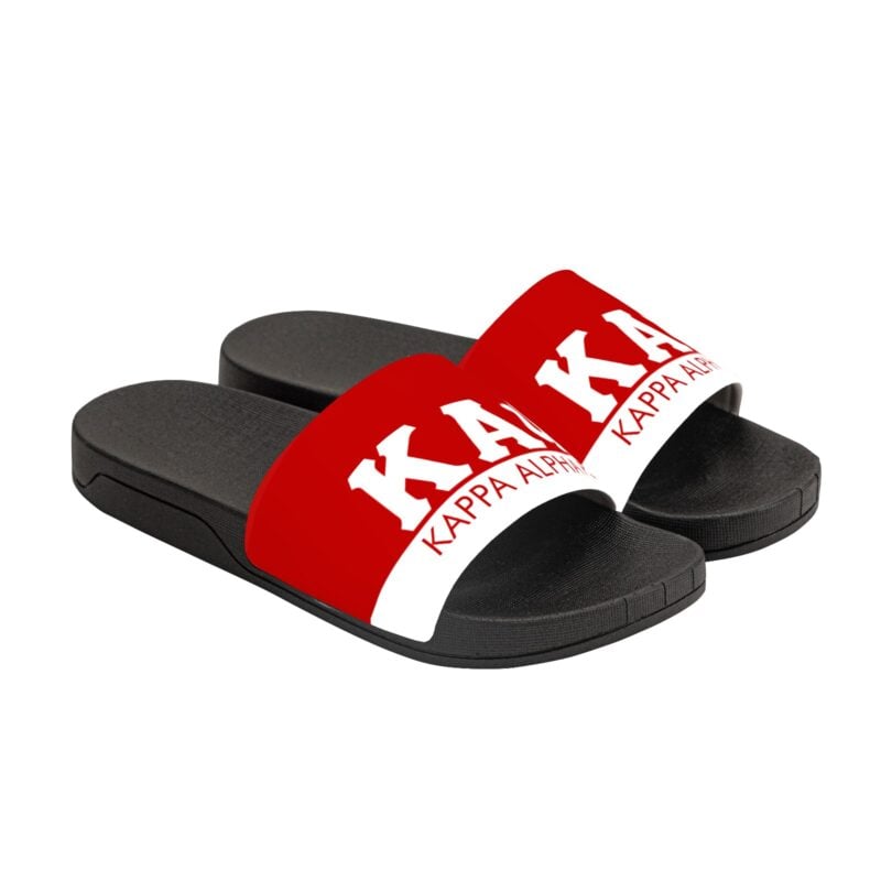 Kappa Alpha Psi Black Slide Sandals