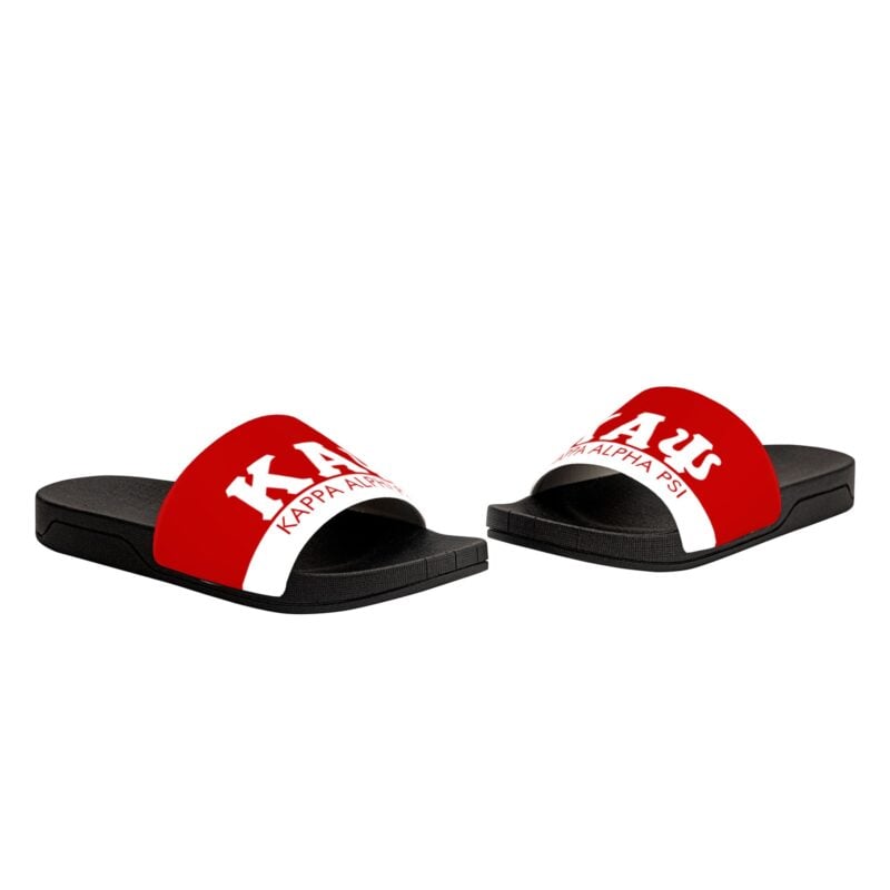 Kappa Alpha Psi Black Slide Sandals - Image 2