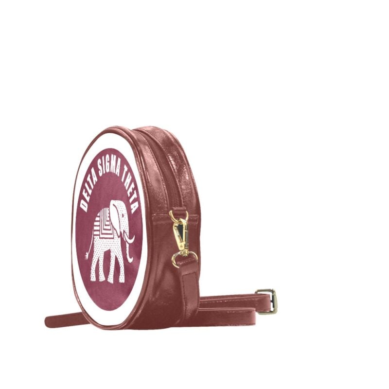 Delta Sigma Theta Cultural Flair Circle Crossbody Bag - Image 5