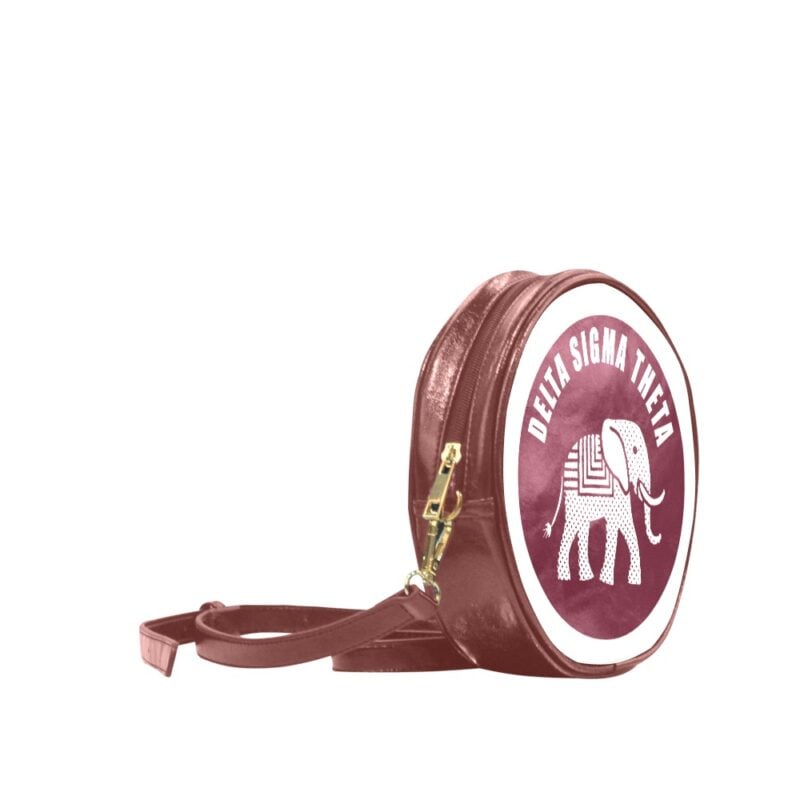 Delta Sigma Theta Cultural Flair Circle Crossbody Bag - Image 3