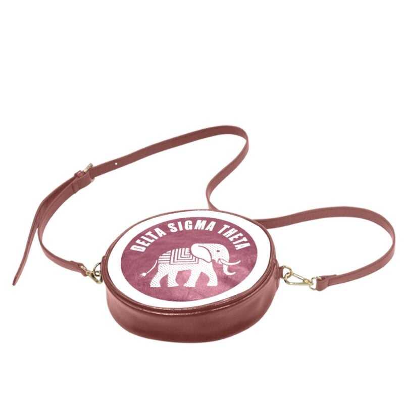 Delta Sigma Theta Cultural Flair Circle Crossbody Bag - Image 6