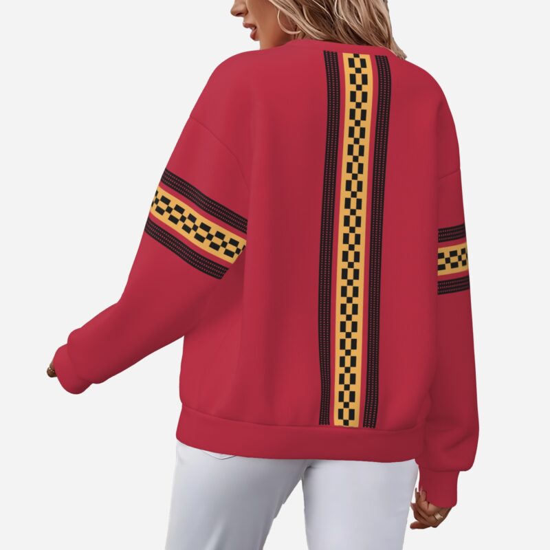 Delta Sigma Theta Kente Crew Neck Sweater - Image 4