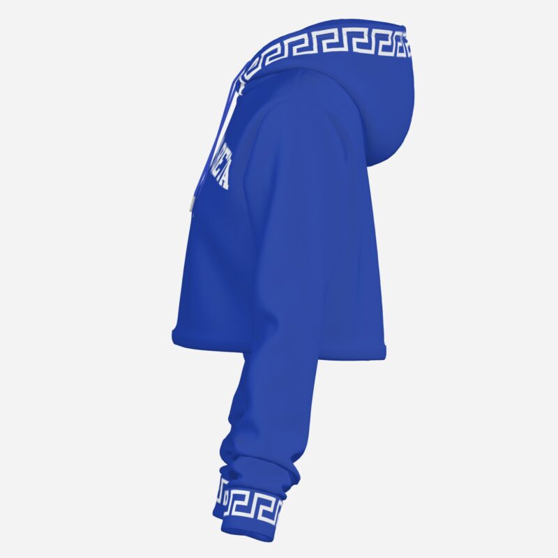 Zeta Phi Beta Cropped Hoodie with Greek Letters - Image 5