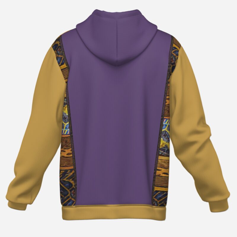 Omega Psi Phi African Patchwork Hoodie - Image 4