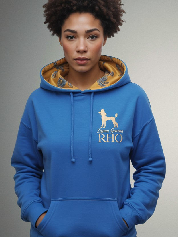 Sigma Gamma Rho Prestige in Blue & Gold Hoodie