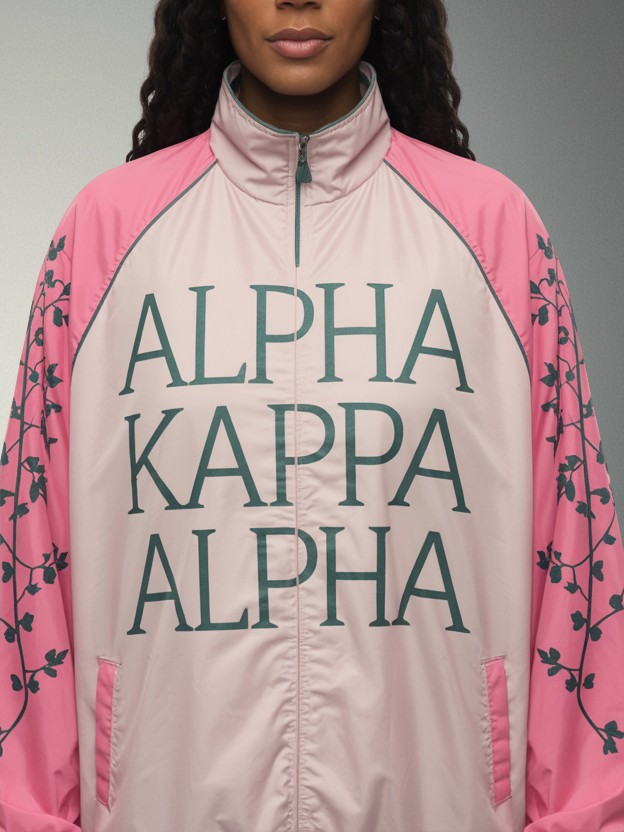 Alpha Kappa Alpha Ivy Line Legacy Windbreaker - Image 2