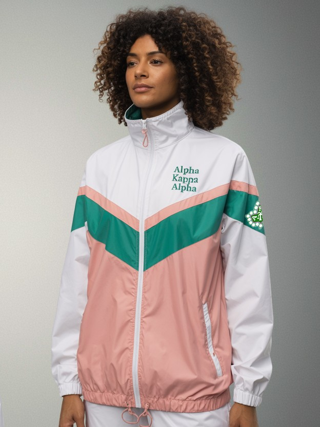 Alpha Kappa Alpha Peak Prestige Chevron Windbreaker - Image 2
