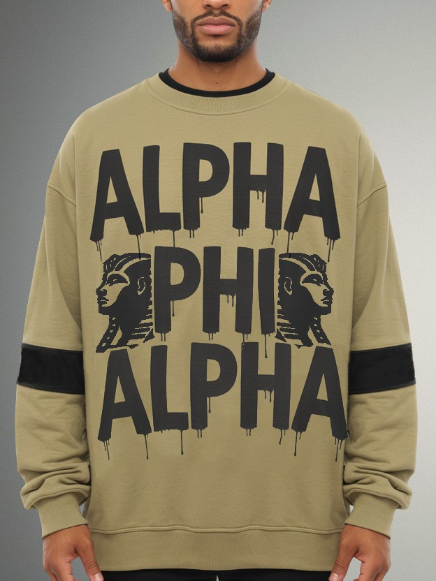 Alpha Phi Alpha Pharaoh Drip Streetwear Crewneck Sweatshirt