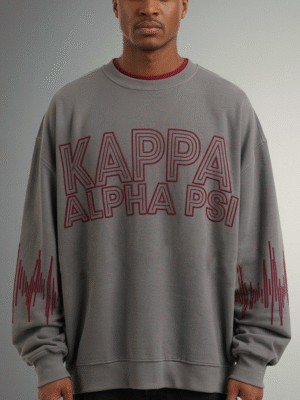 Kappa Alpha Psi Nupe Signal Gray Crewneck Sweatshirt