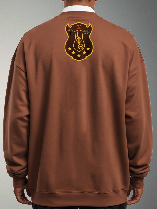 Iota Phi Theta 63 Crest Varsity Crewneck Sweatshirt - Image 2