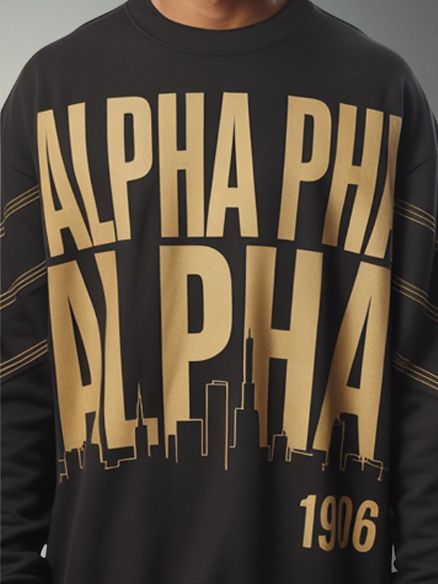 Alpha Phi Alpha Alpha Skyline Heritage Crewneck Sweatshirt - Image 2